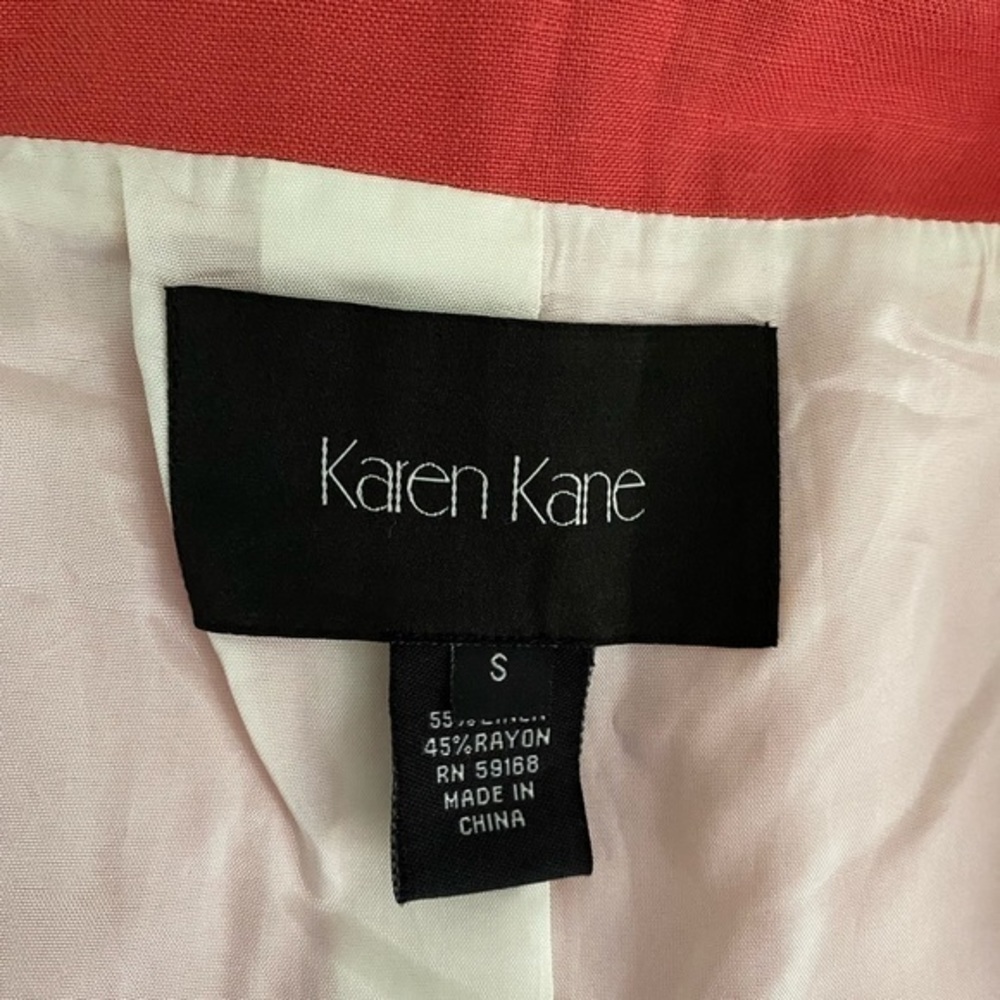 Karen Kane moto vest jacket size S linen blend - Picture 10 of 12